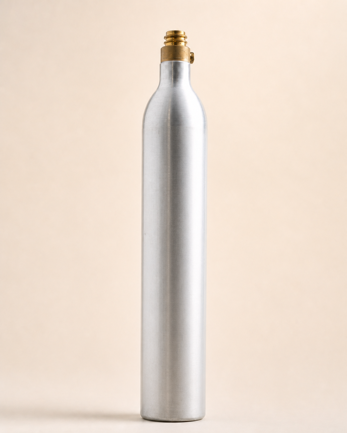 Unbranded reference image of the current CO2 cylinder sample